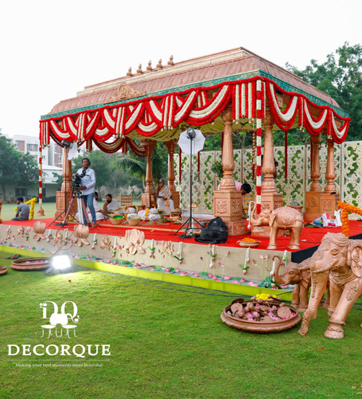 Luxury wedding celebration designed by Decorque
